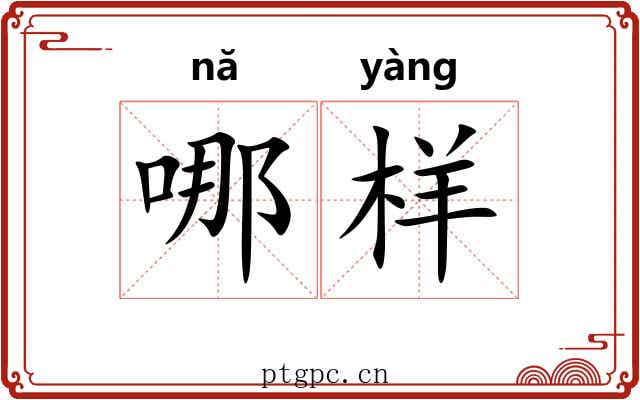 哪样