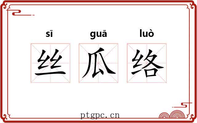 丝瓜络 丝瓜络