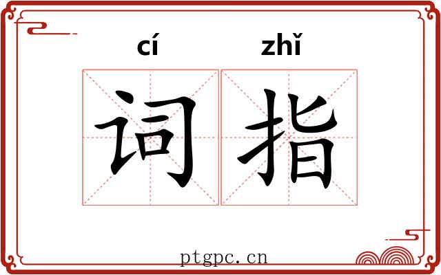 词指