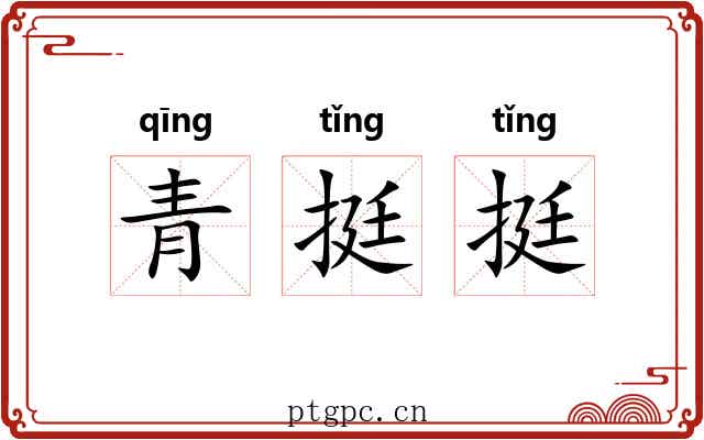 青挺挺