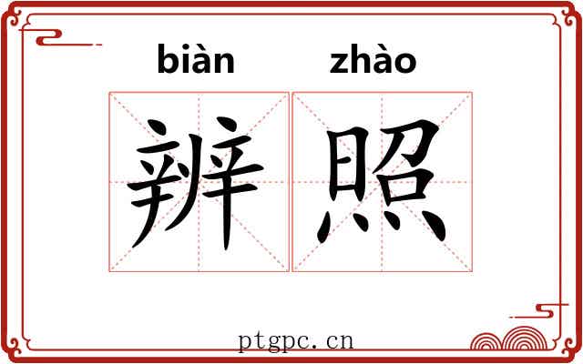 辨照