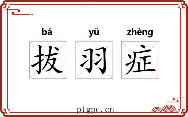 拔羽症 拔羽症