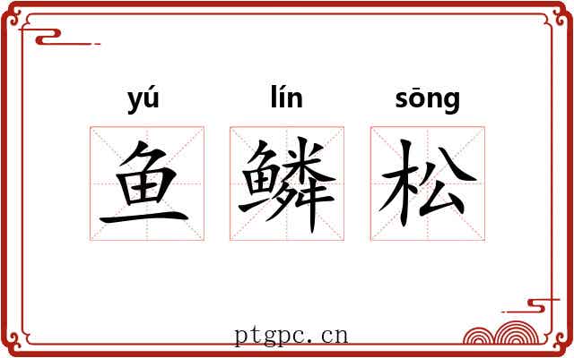 鱼鳞松 鱼鳞松