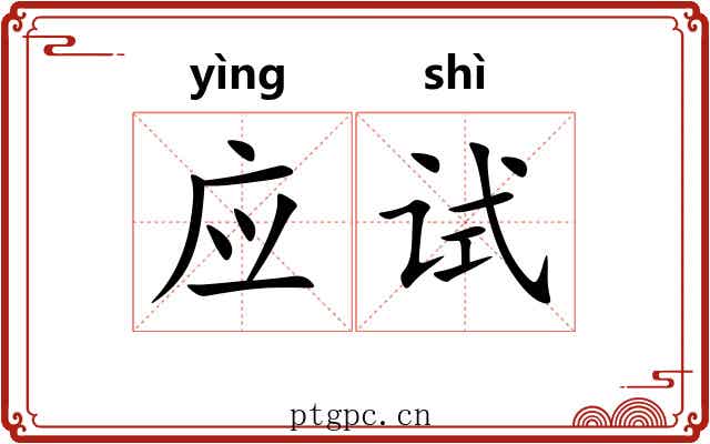 应试 应试