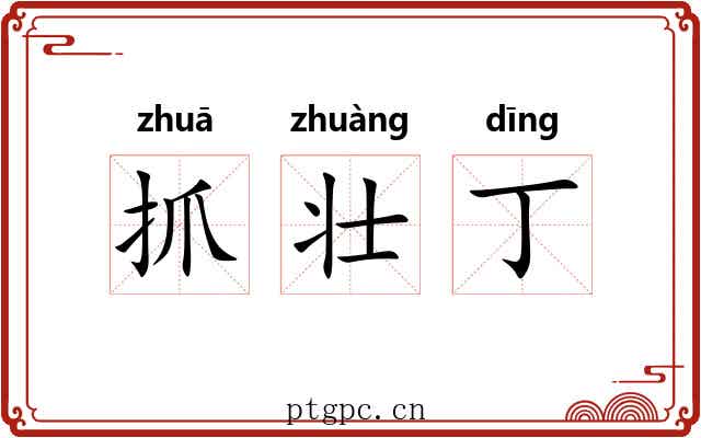 抓壮丁 抓壮丁