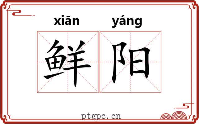 鲜阳 鲜阳