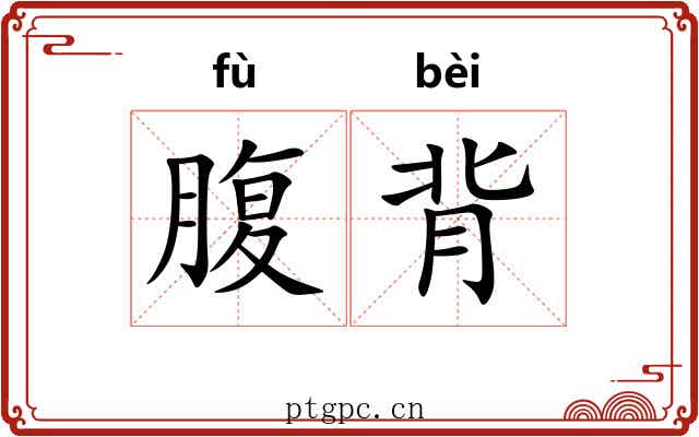 腹背 腹背