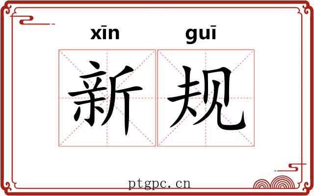 新规