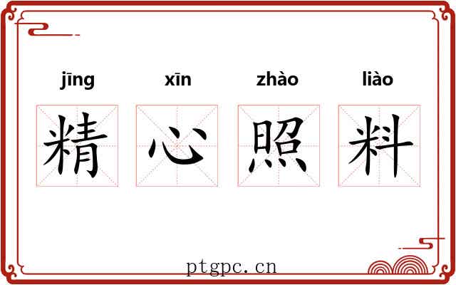 精心照料