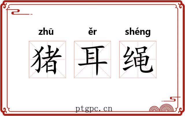 猪耳绳
