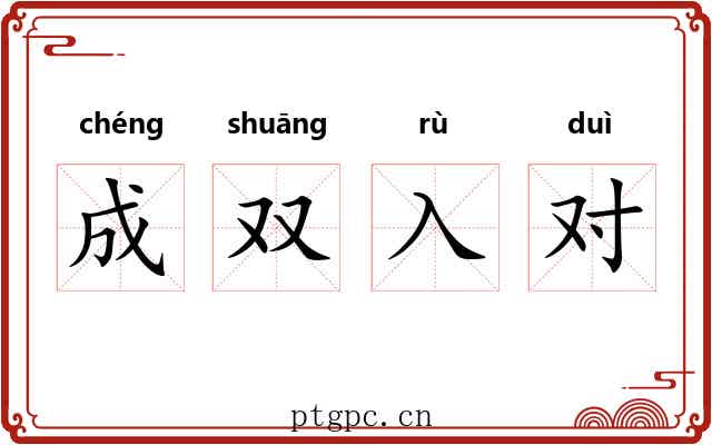 成双入对