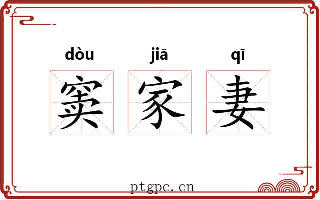 窦家妻