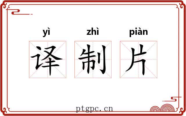 译制片 译制片