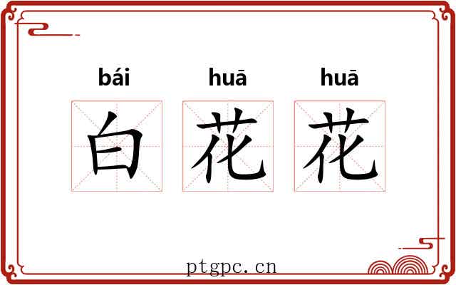 白花花