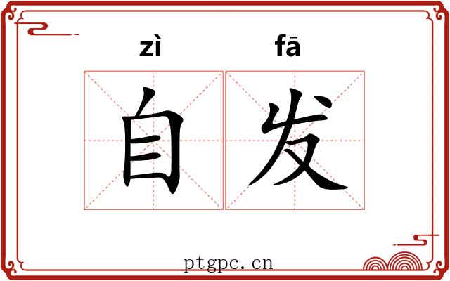 自发 自发