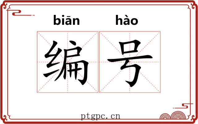 编号 编号