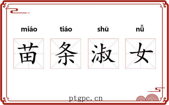苗条淑女