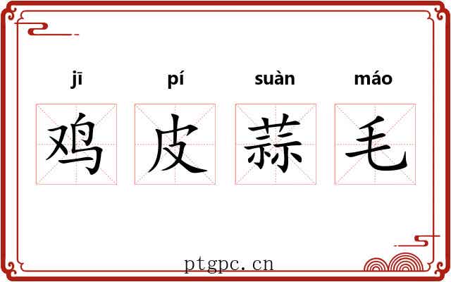 鸡皮蒜毛