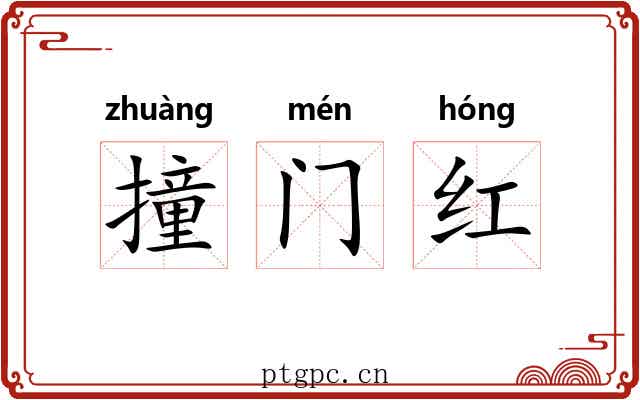 撞门红