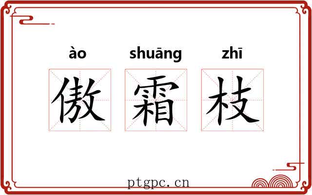 傲霜枝 傲霜枝