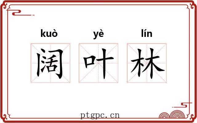 阔叶林