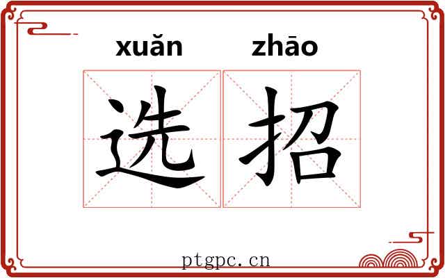选招 选招