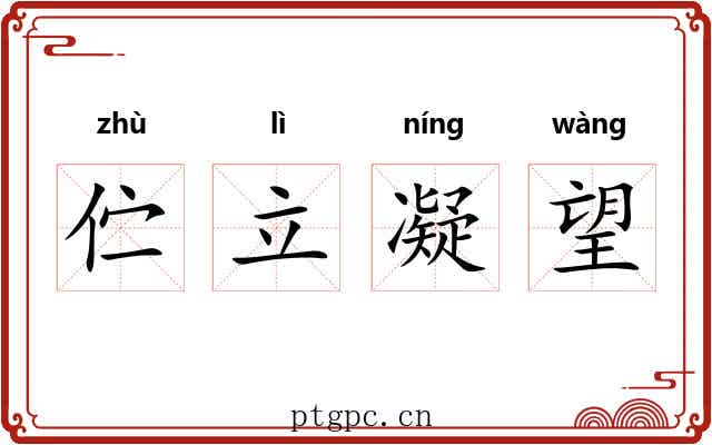 伫立凝望