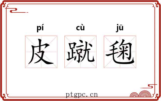 皮蹴毱
