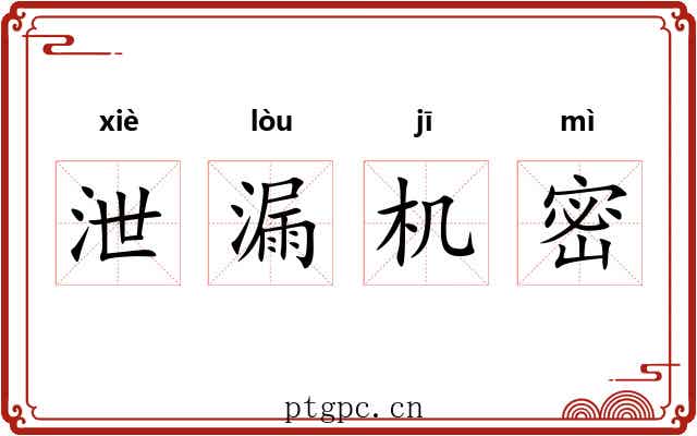 泄漏机密 泄漏机密