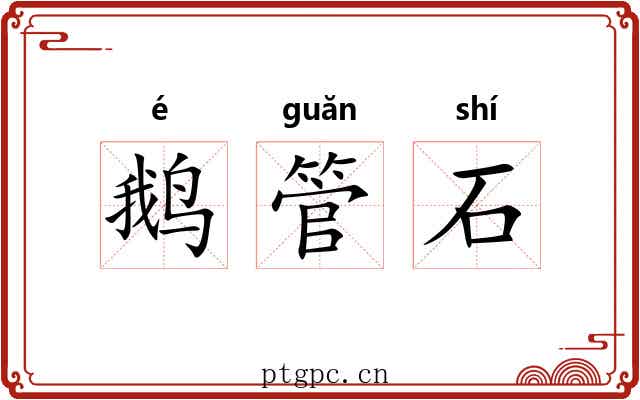 鹅管石