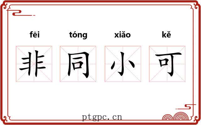 非同小可