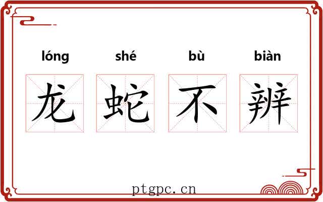 龙蛇不辨