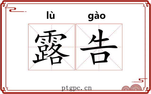 露告