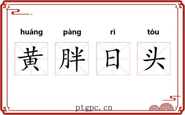 黄胖日头