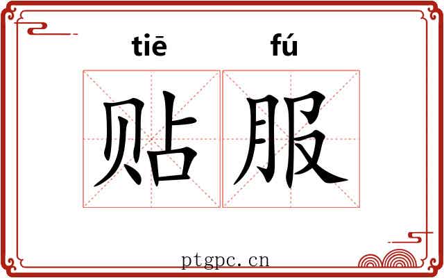 贴服