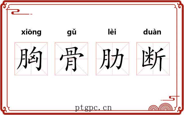胸骨肋断