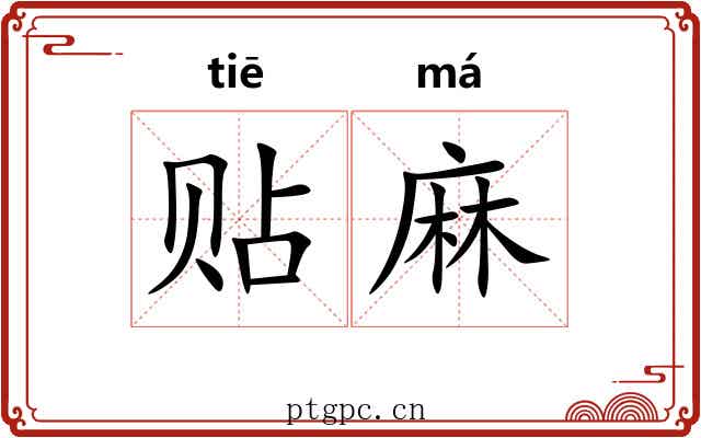 贴麻 贴麻