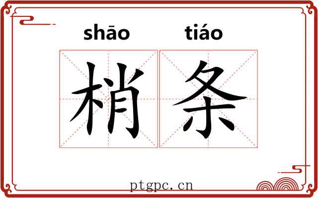 梢条 梢条