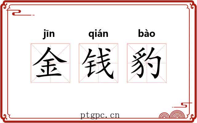 金钱豹 金钱豹