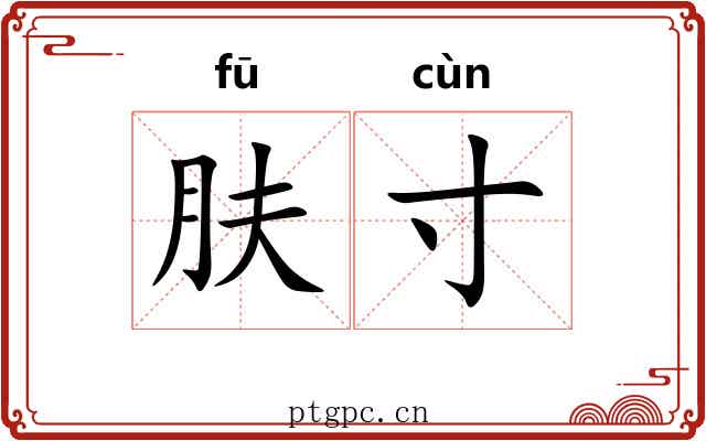 肤寸 肤寸