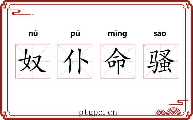 奴仆命骚