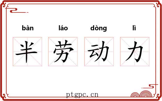 半劳动力 半劳动力