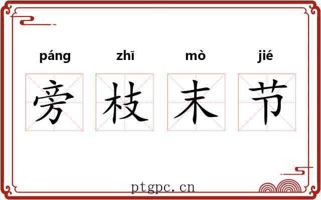 旁枝末节