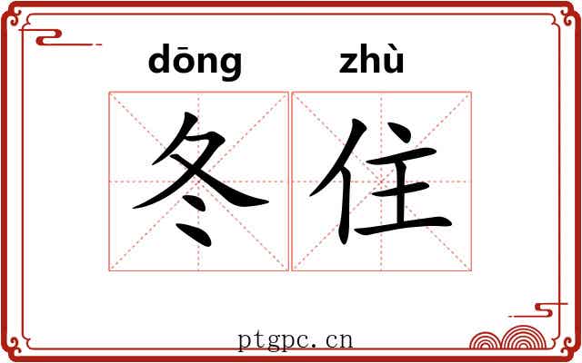 冬住