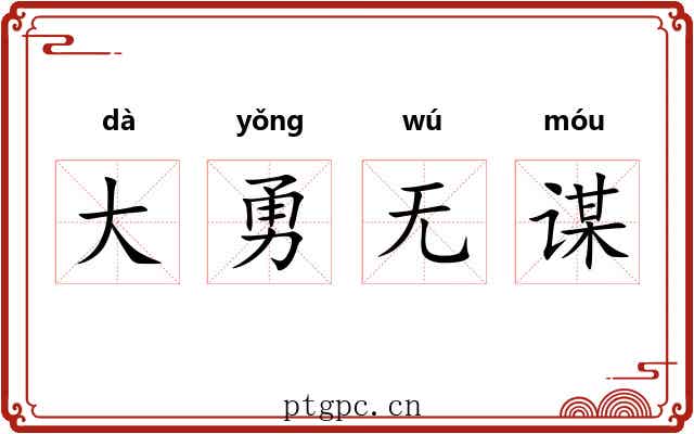 大勇无谋