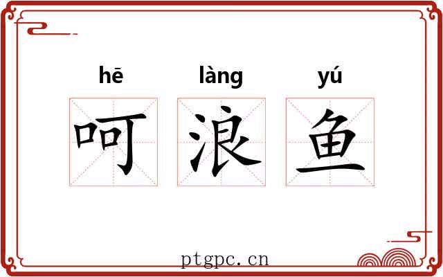 呵浪鱼