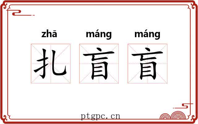 扎盲盲
