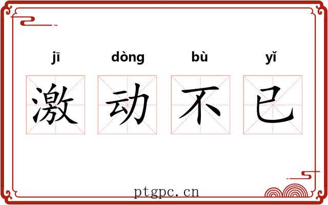 激动不已 激动不已