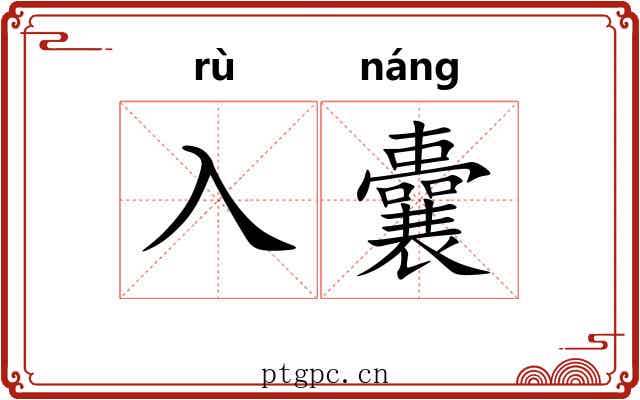 入囊
