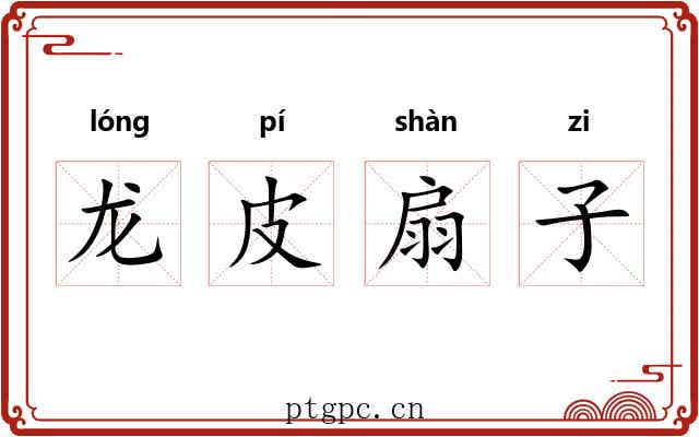 龙皮扇子